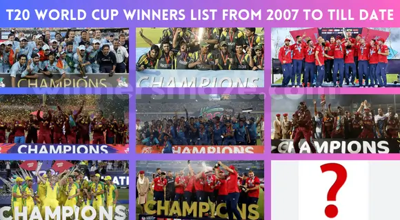 T20 World Cup Winners List from 2007 to 2024
